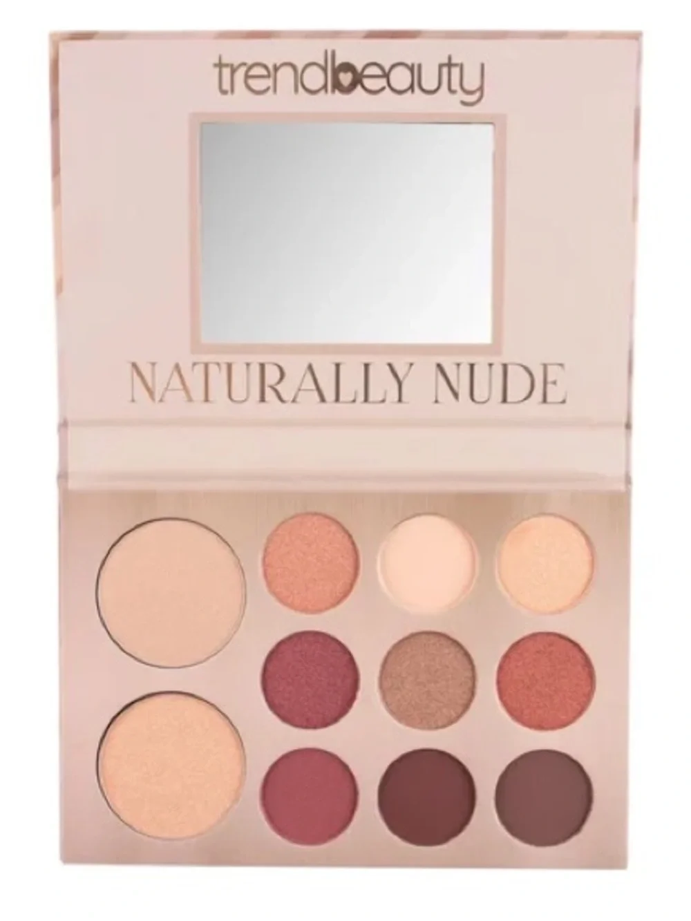 Trend Beauty Naturally Nude Palette Highlighter & Eyeshadow